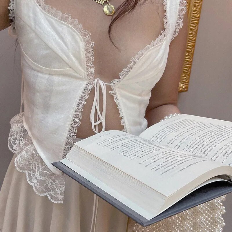 90S Lace Tank Top - Y2k station