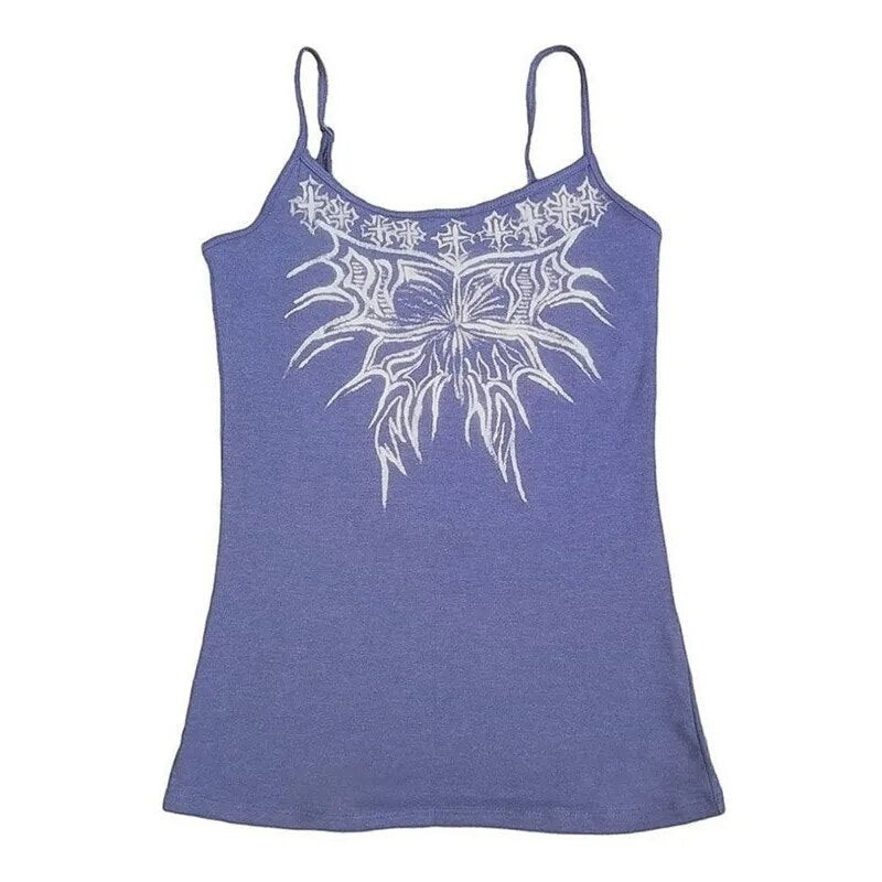 90s spaghetti strap tank top - Y2k station