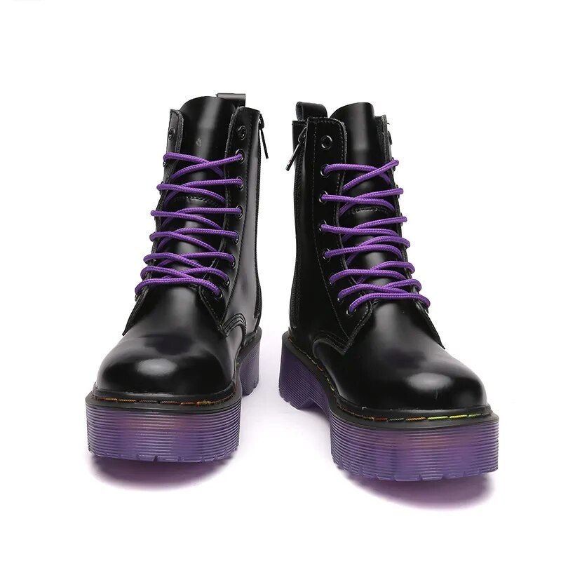 Purple goth boots-Y2k station