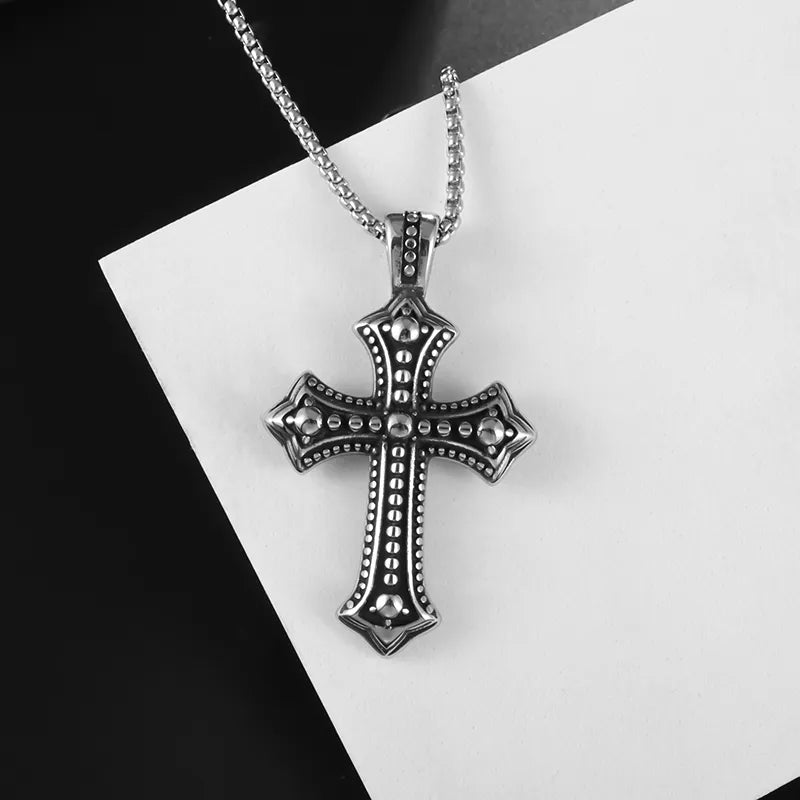 Goth cross necklace-Y2k station