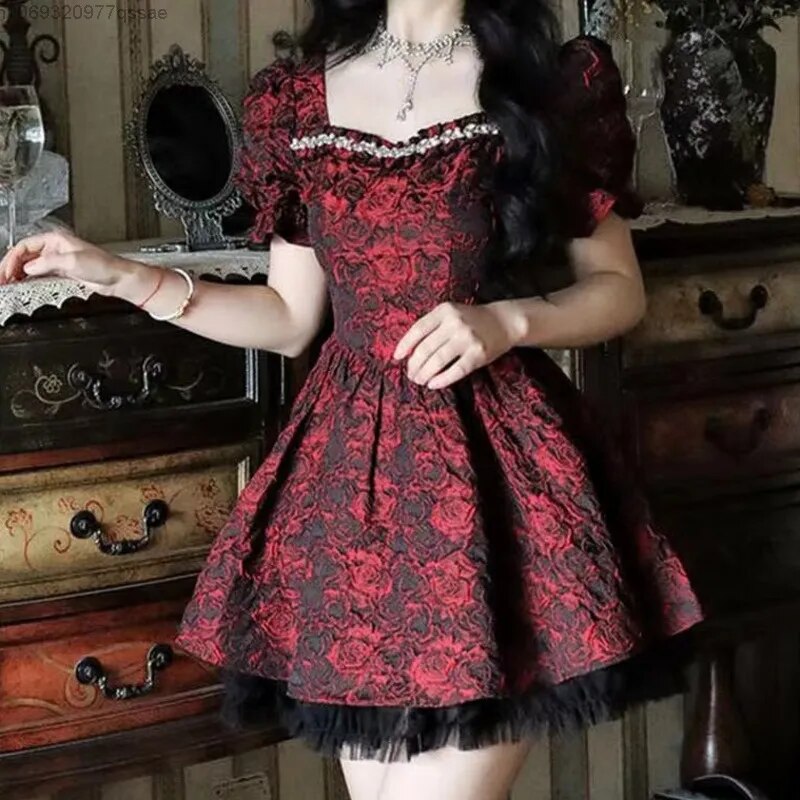 Vampire goth dress-Y2k station