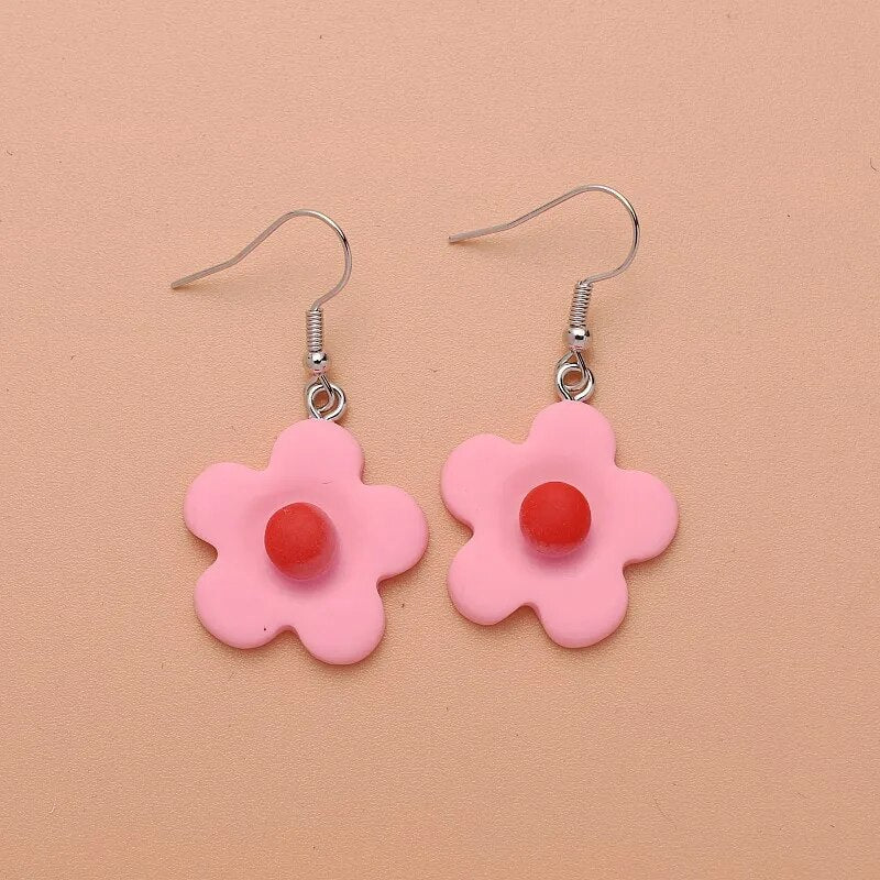 Aesthetic flower earrings - Y2k station