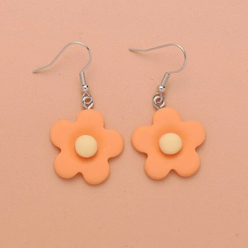 Aesthetic flower earrings - Y2k station