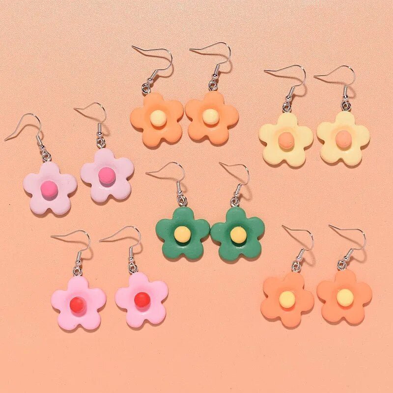 Aesthetic flower earrings - Y2k station