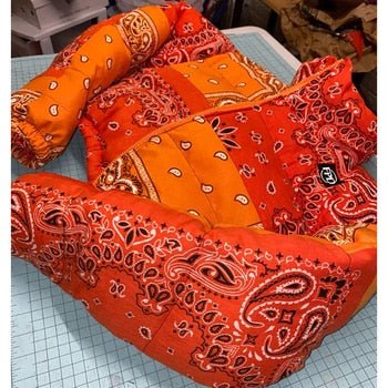 Bandana Puffer Jacket - Y2k station