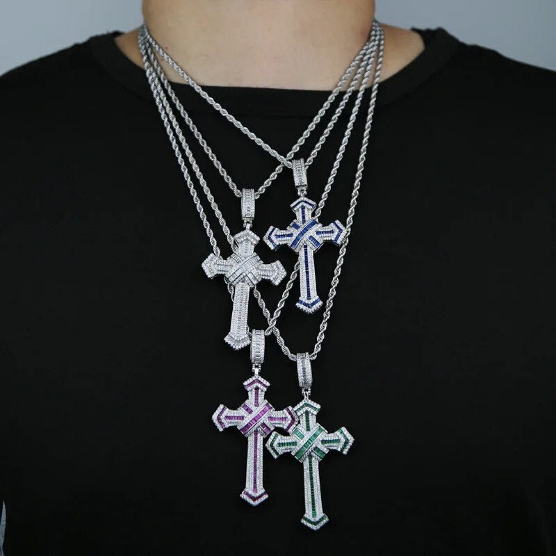 Big cross necklace Y2K - Y2k station