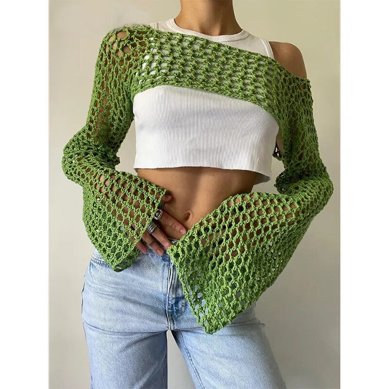 Black goth crop top - Y2k station