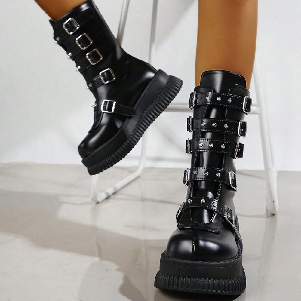 Black goth heels - Y2k station