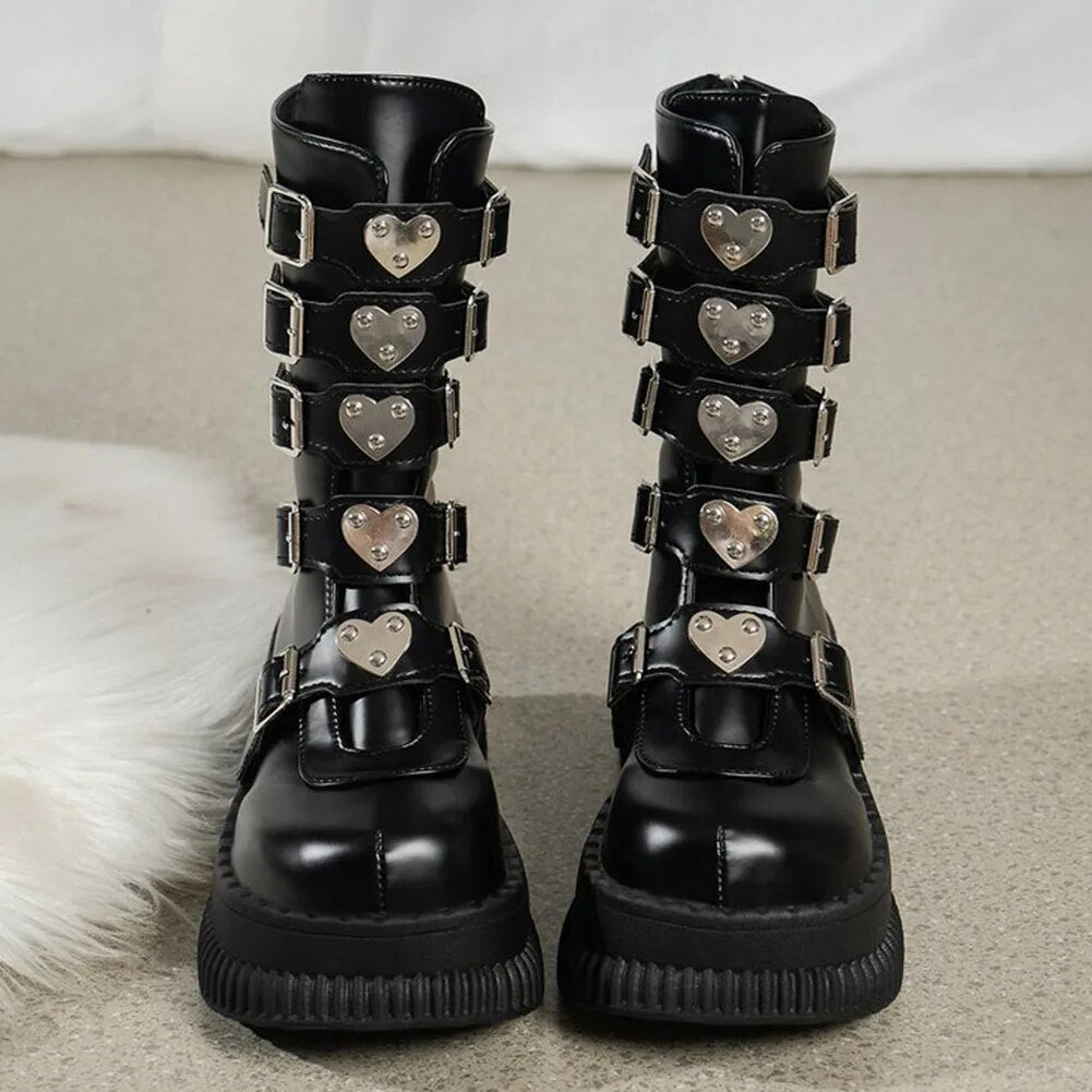 Black goth heels - Y2k station