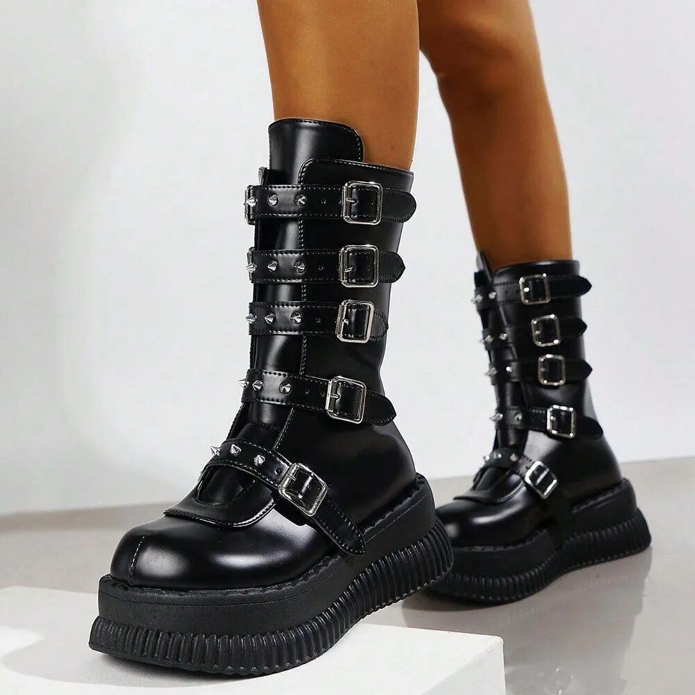 Black goth heels - Y2k station