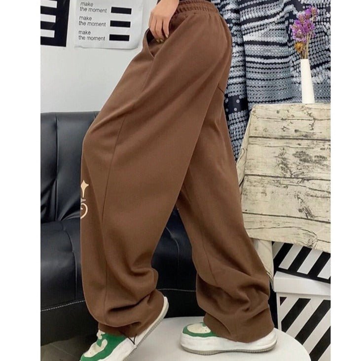 Brown Track Pants - Y2k station