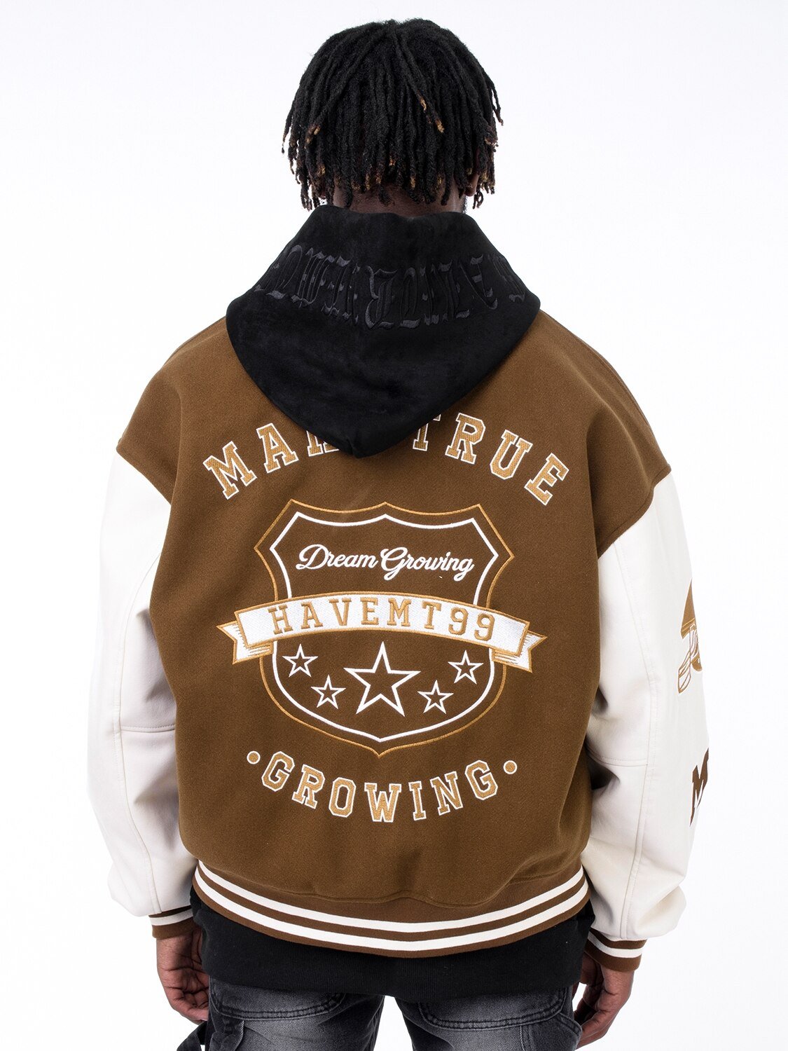 Brown Varsity Jacket - Y2k station