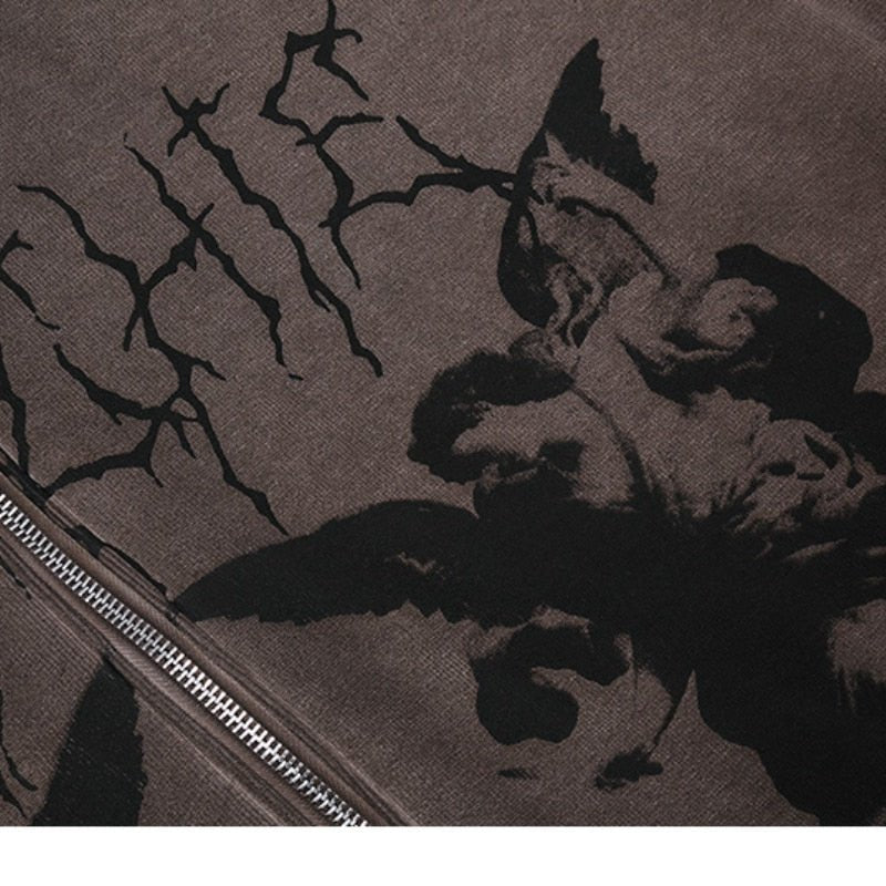 Brown y2k jacket - Y2k station