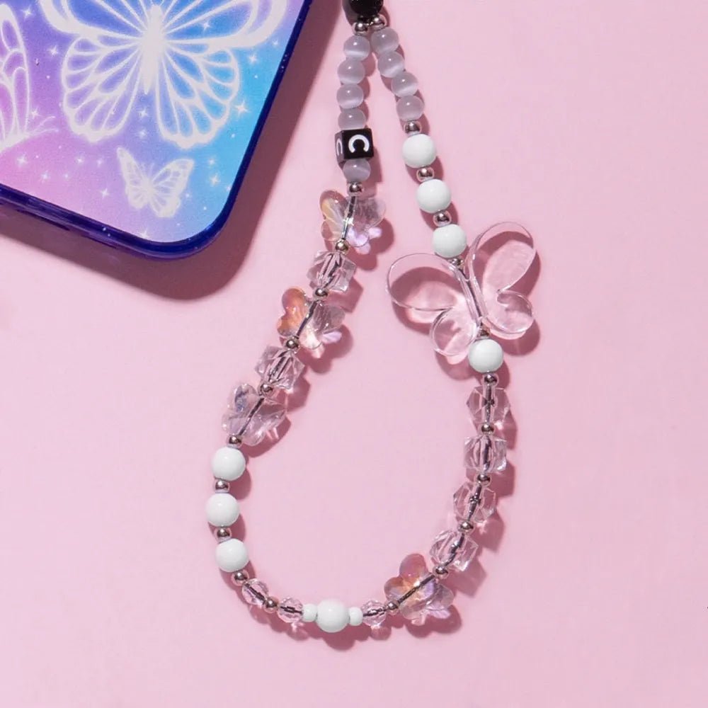 Butterfly necklace aesthetic - Y2k station