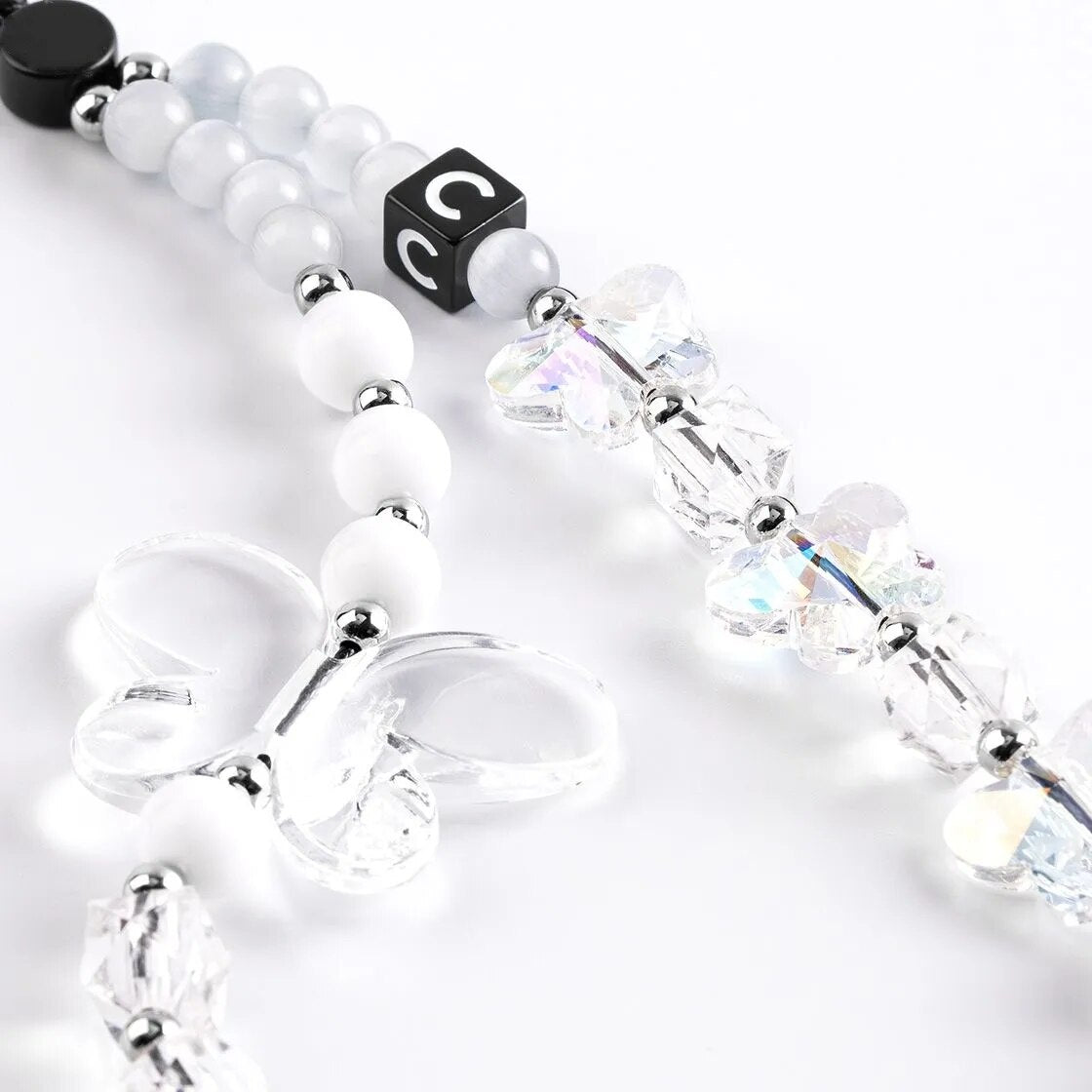 Butterfly necklace aesthetic - Y2k station