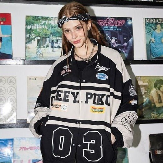 Custom racer jacket - Y2k station