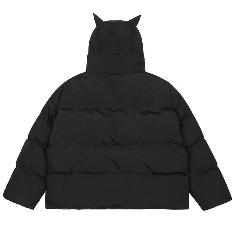 Devil Horn Puffer Jacket - Y2k station