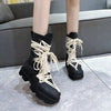 Emo black boots - Y2k station