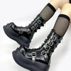 Emo boots with spikes - Y2k station