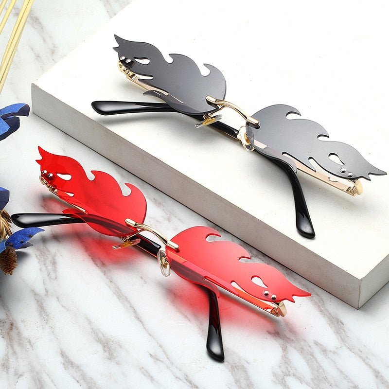 Flame Sunglasses - Y2k station