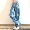 Floral Printed Jeans - Y2k station