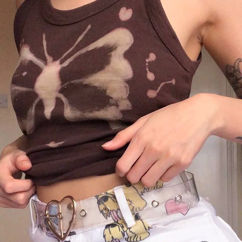 Goth crop top - Y2k station