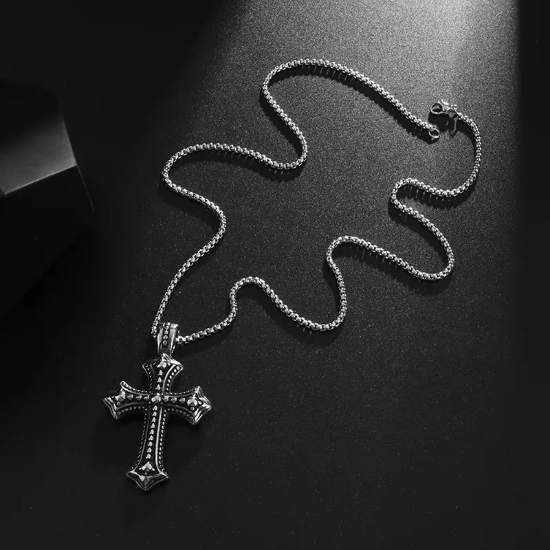 Goth cross necklace - Y2k station