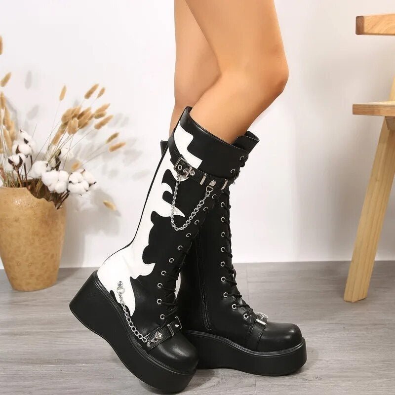 Goth punk boots - Y2k station