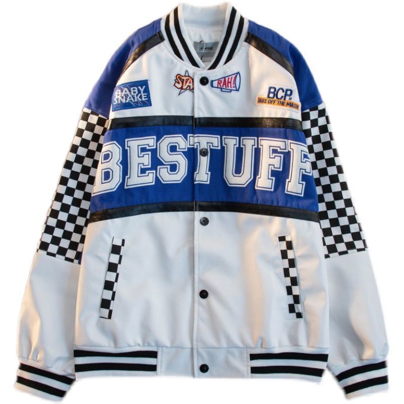 Graphic racer jacket - Y2k station