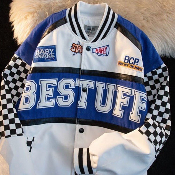 Graphic racer jacket - Y2k station