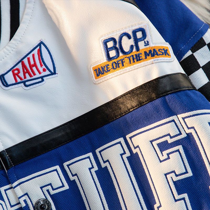 Graphic racer jacket - Y2k station