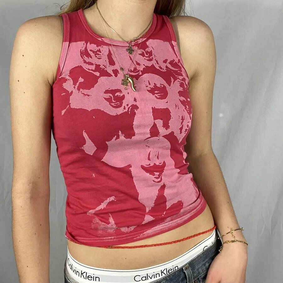 Graphic Tank Tops Y2K - Y2k station