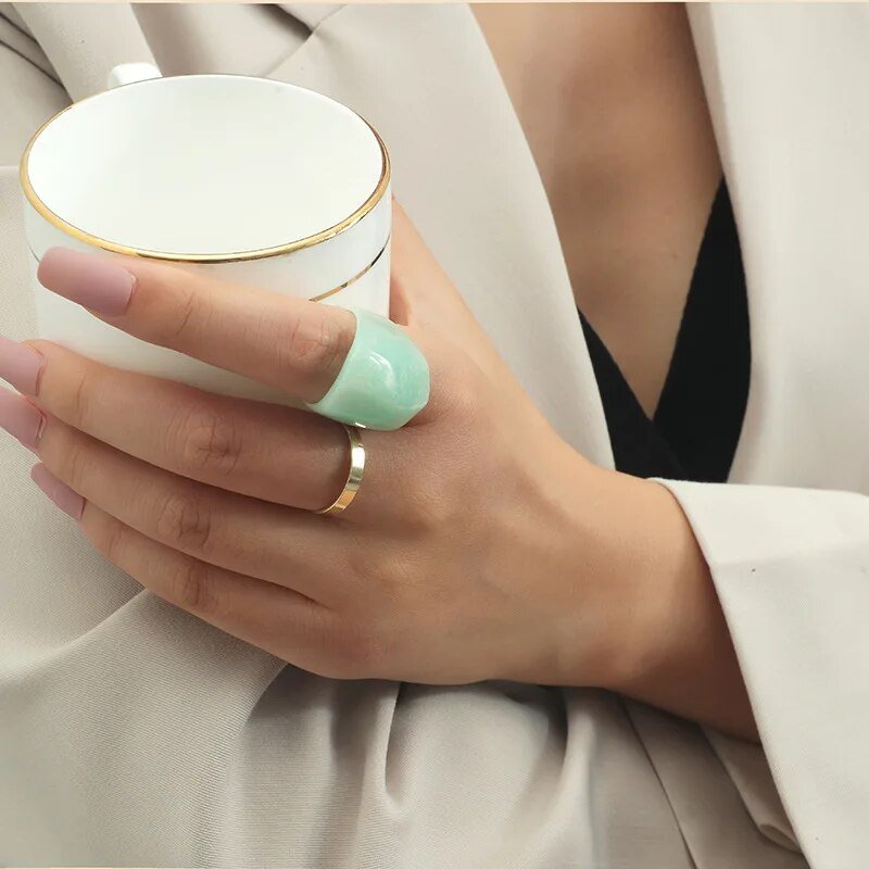 Green rings aesthetic - Y2k station