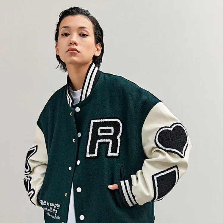 Green Varsity Jacket - Y2k station