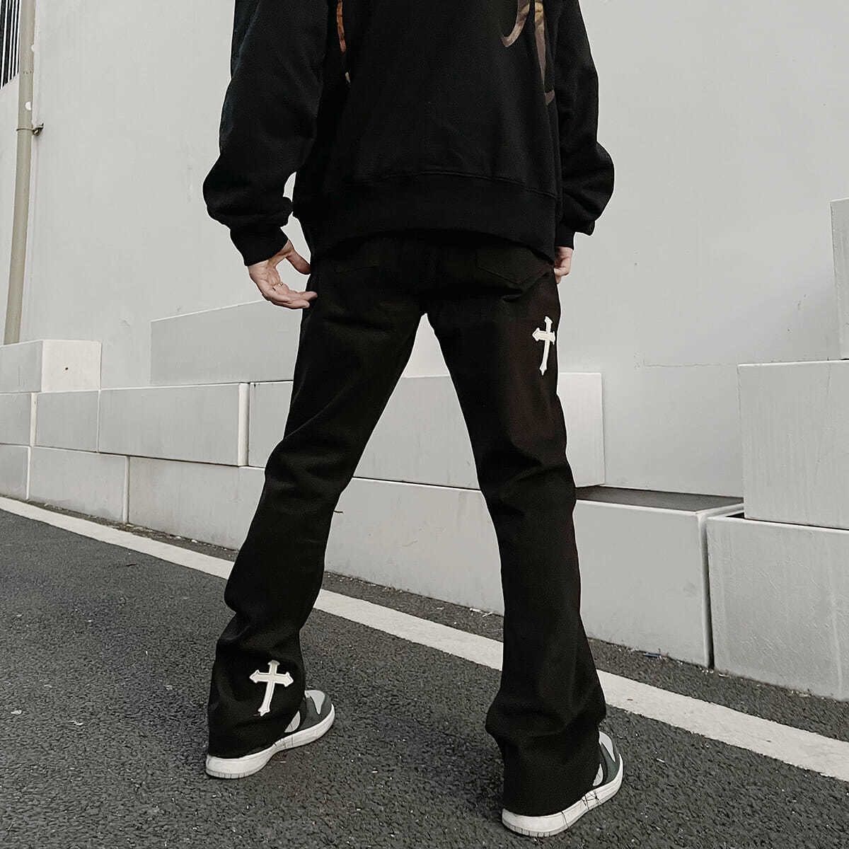 Jeans With Crosses - Y2k station