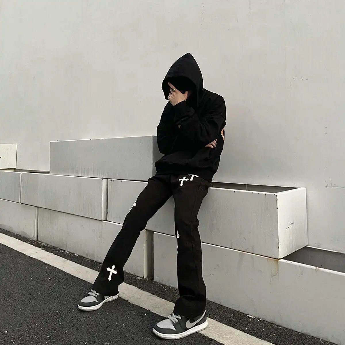 Jeans With Crosses - Y2k station