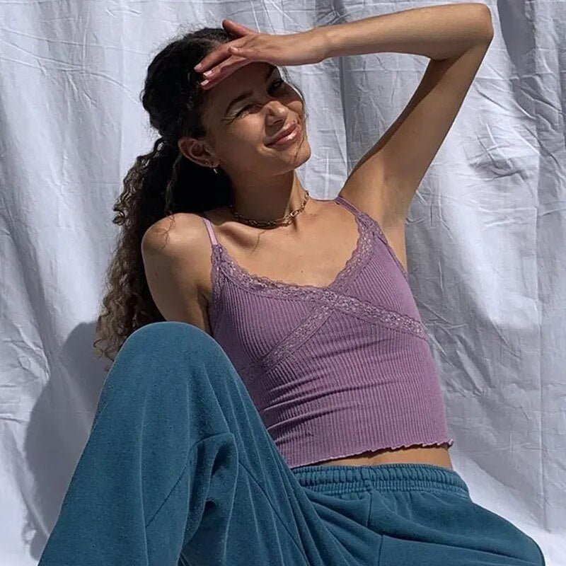 Lace tank top y2k - Y2k station