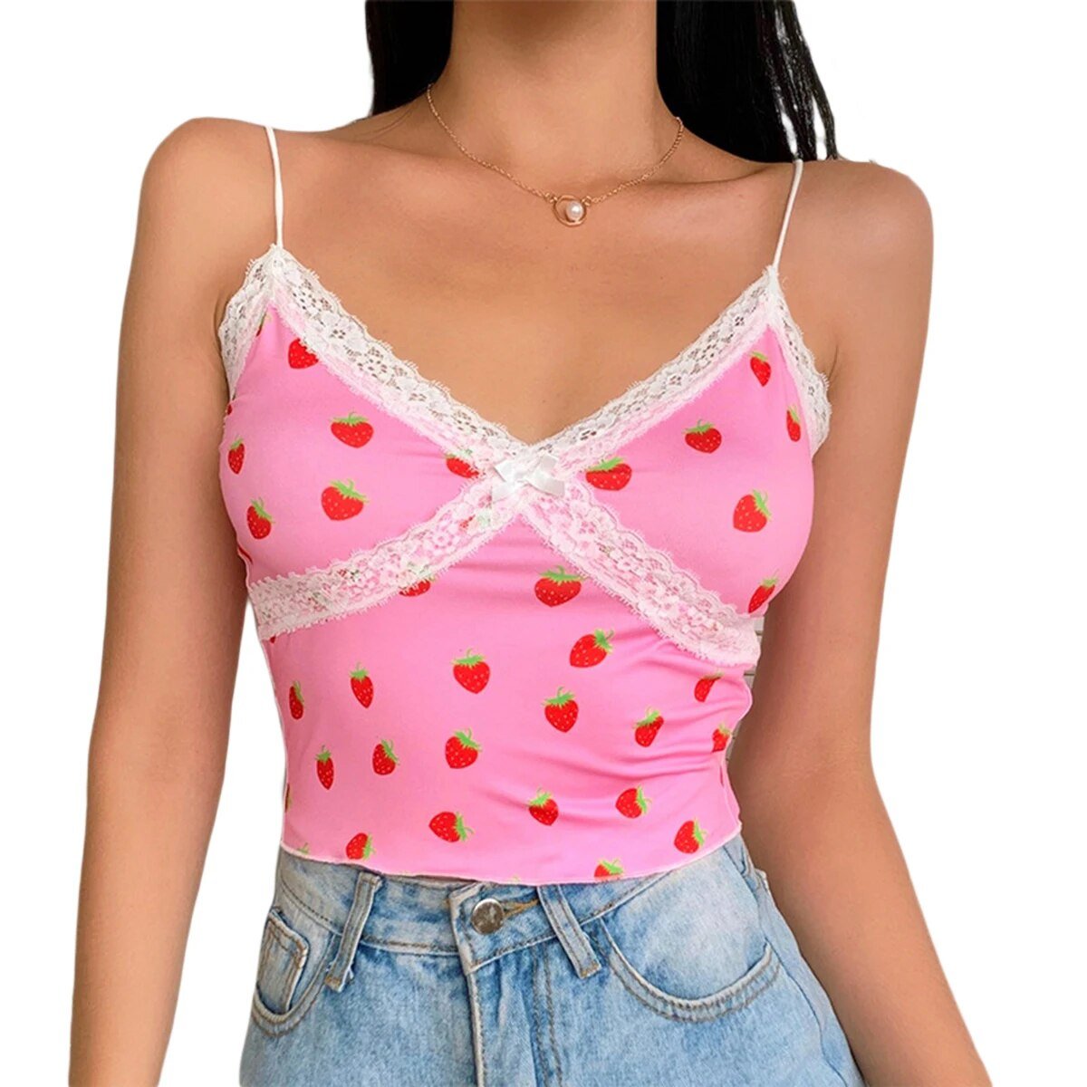 Lace tank top y2k - Y2k station