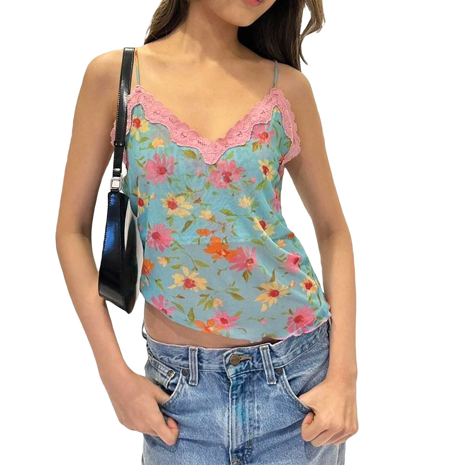 Lace tank top y2k - Y2k station