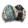 Leather Varsity Jacket - Y2k station