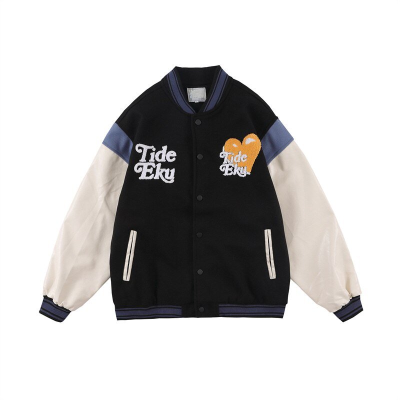 Orange Varsity Jacket - Y2k station