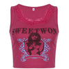 Pink Tank Top Y2K - Y2k station
