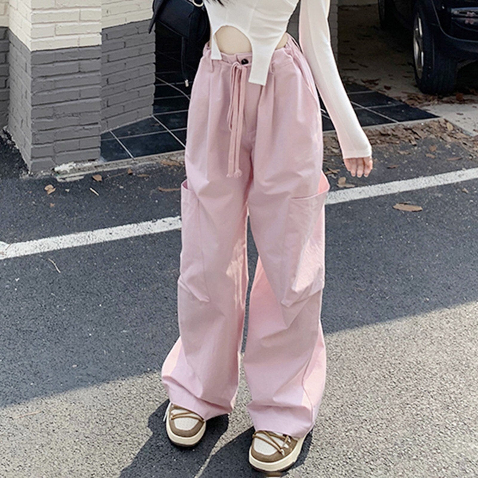 Pink Track Pants - Y2k station
