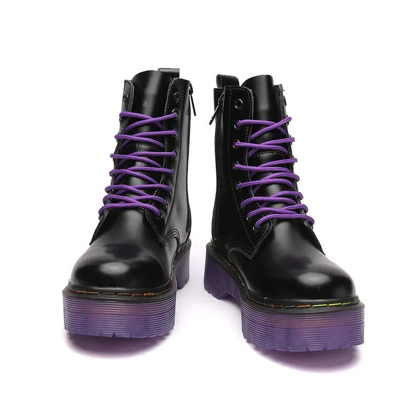 Purple goth boots - Y2k station