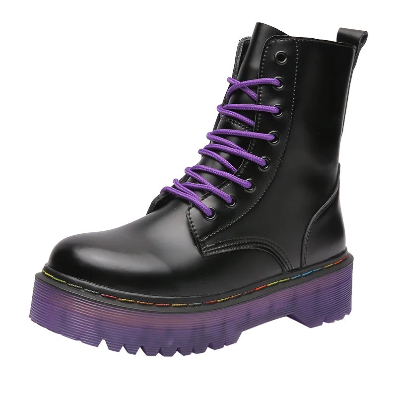 Purple goth boots - Y2k station