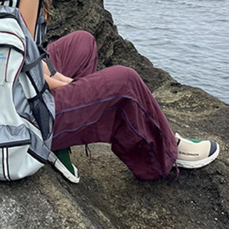 Purple Track Pants - Y2k station