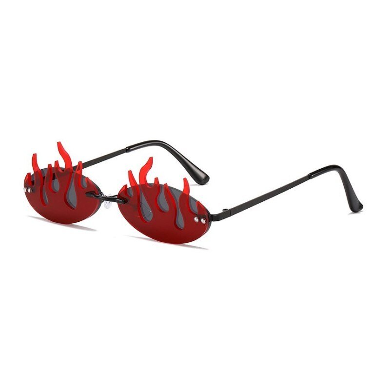 Red Flame Sunglasses - Y2k station