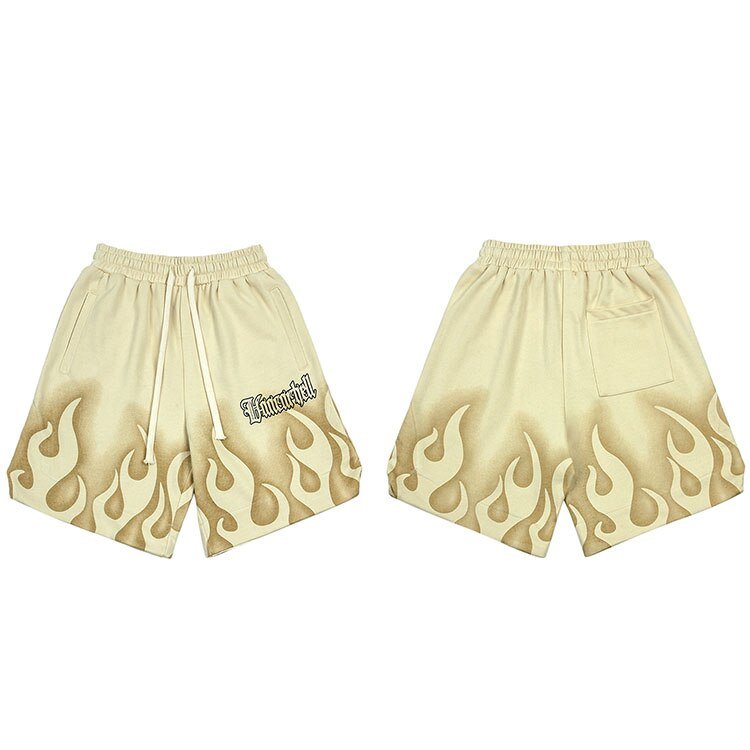 Shorts With Flames - Y2k station