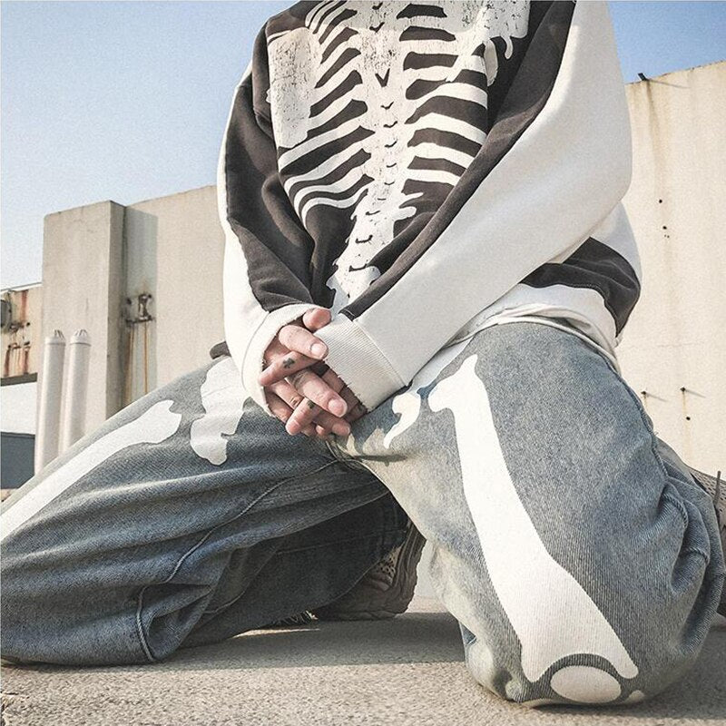 Skeleton Pants - Y2k station