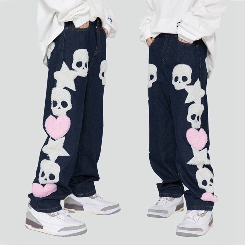 Skull Jeans - Y2k station